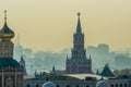 Moscow Kremlin Spasskaya SaviorÃ¢â¬â¢s tower Royalty Free Stock Photo
